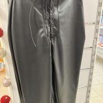 Штани шкіряні шнуровка