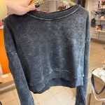 Sweter typu „varyonka” w kolorze grafitowo-szarym, uniwersalny
